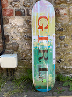 Load image into Gallery viewer, Girl Gass Letterpress 8” Skateboard Deck
