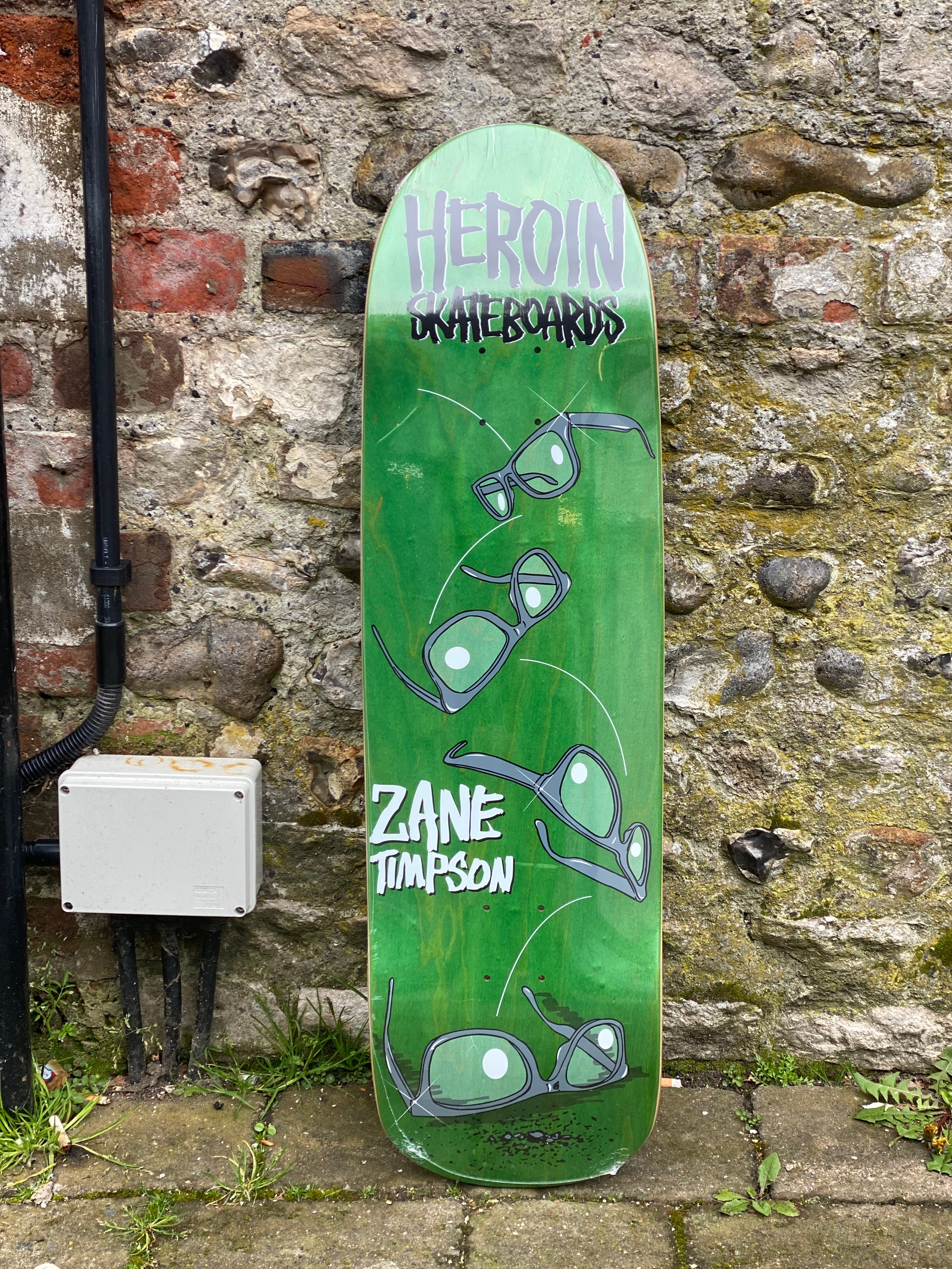 Heroin Zane Timpson Glasses 9” Skateboard Deck