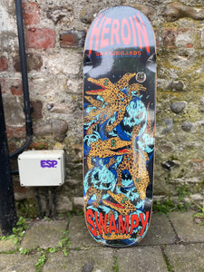 Heroin 9.125” Swampy Gators Skateboard Deck