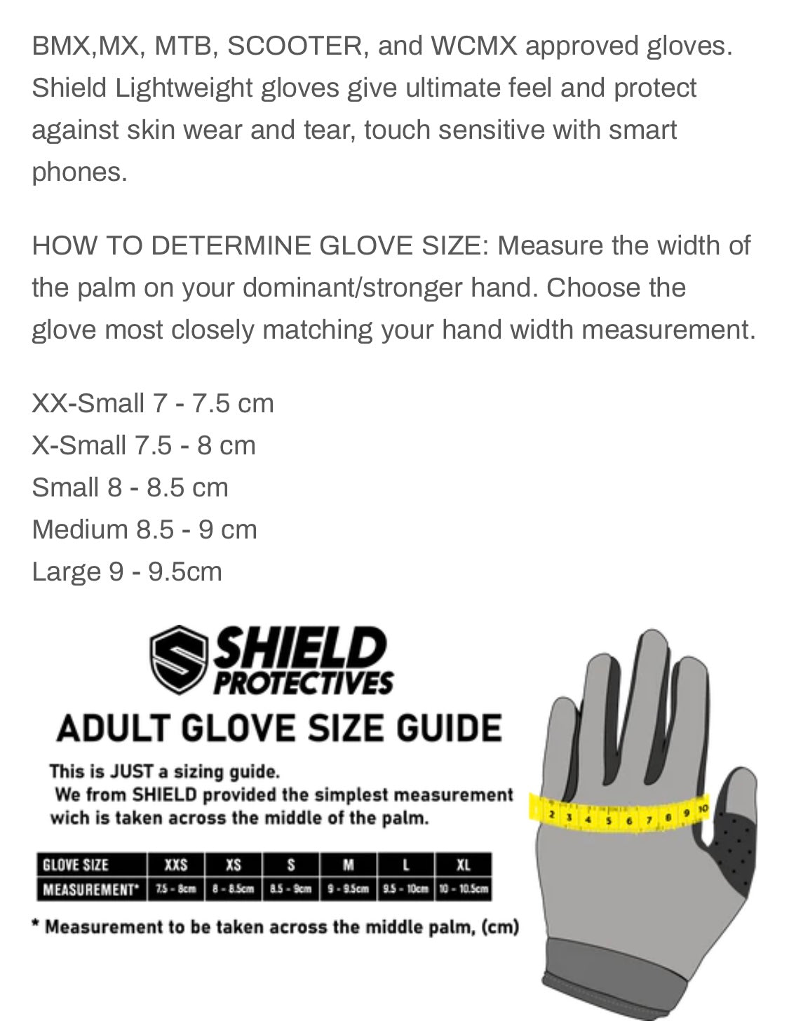 Shield Protectives Lightweight Gloves