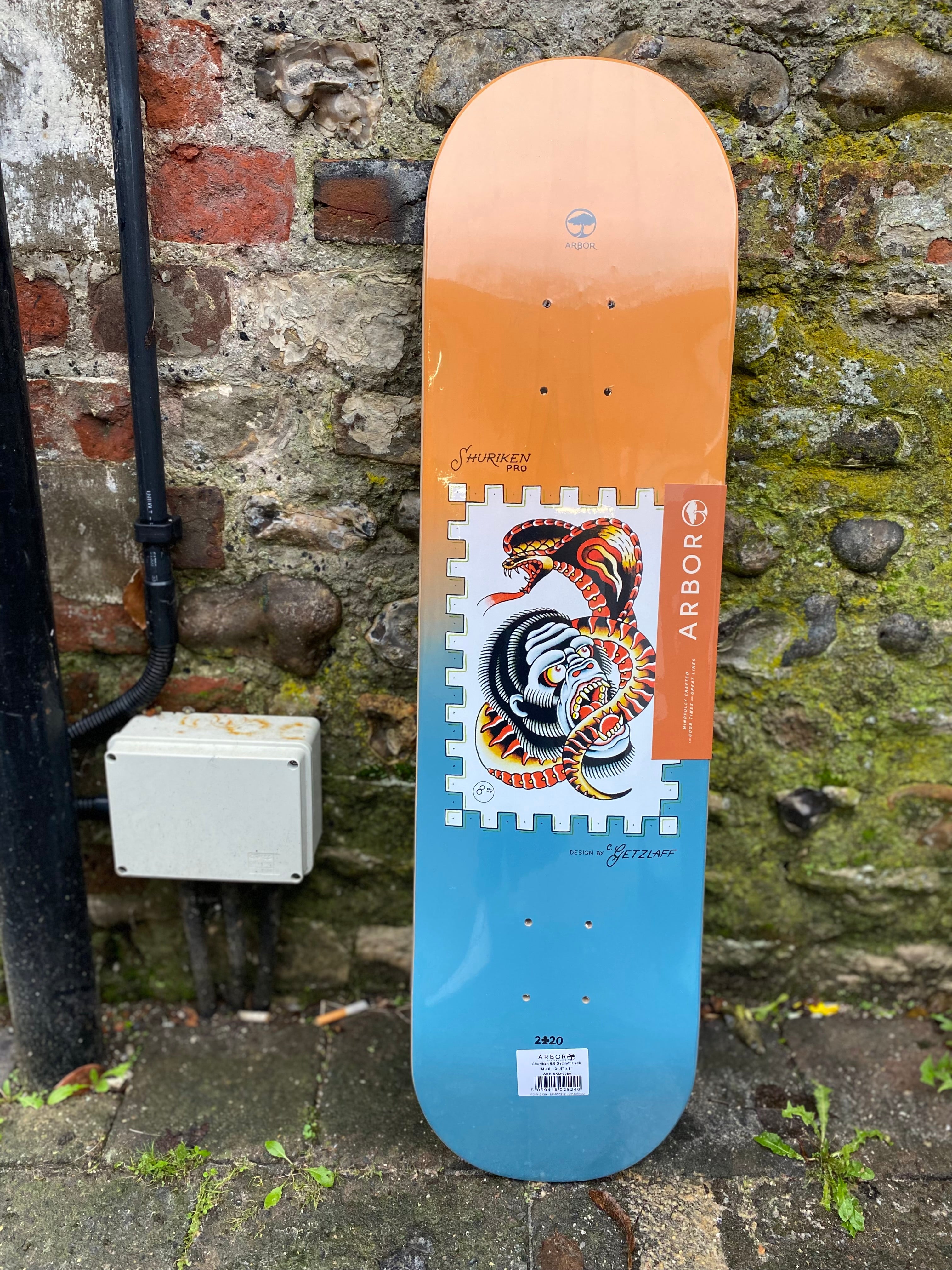 Arbor 8” Shuriken Getzlaff Skateboard Deck