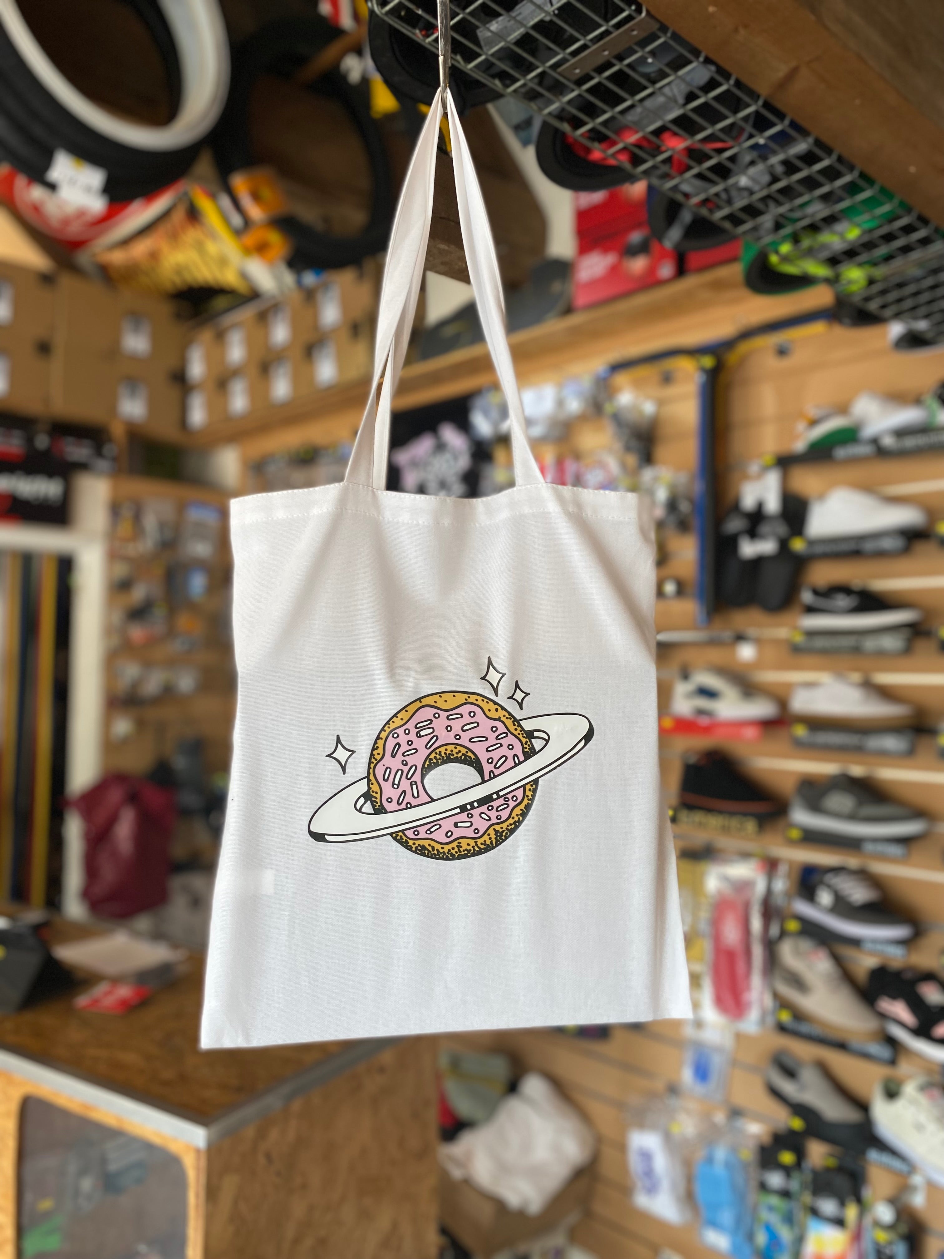 Skateboard Café Tote Bag