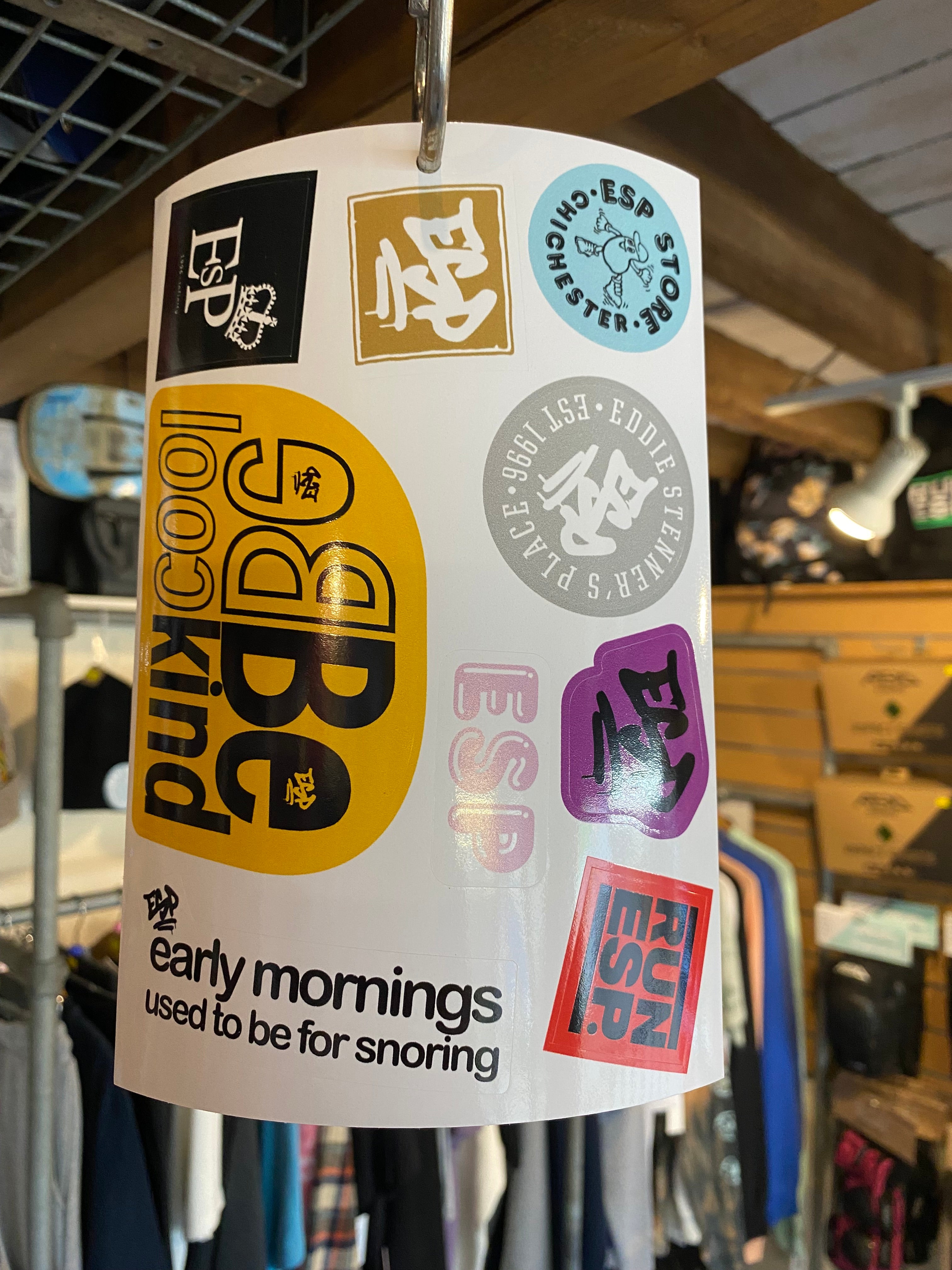 Esp Design Sticker ESP Sticker Sheet – ESP skate store