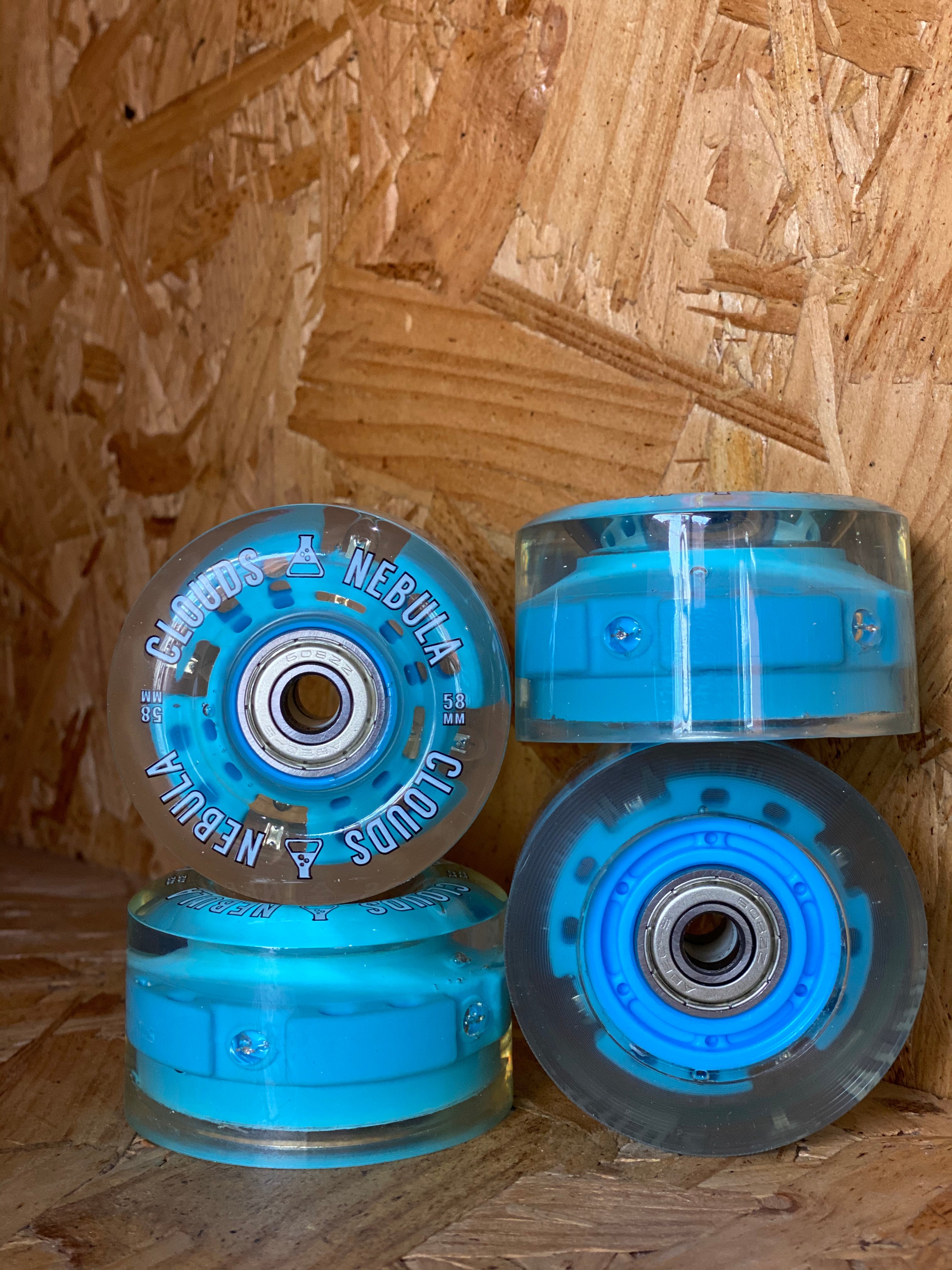 Cloud Nebula Light Up 58mm Roller Skate Wheels