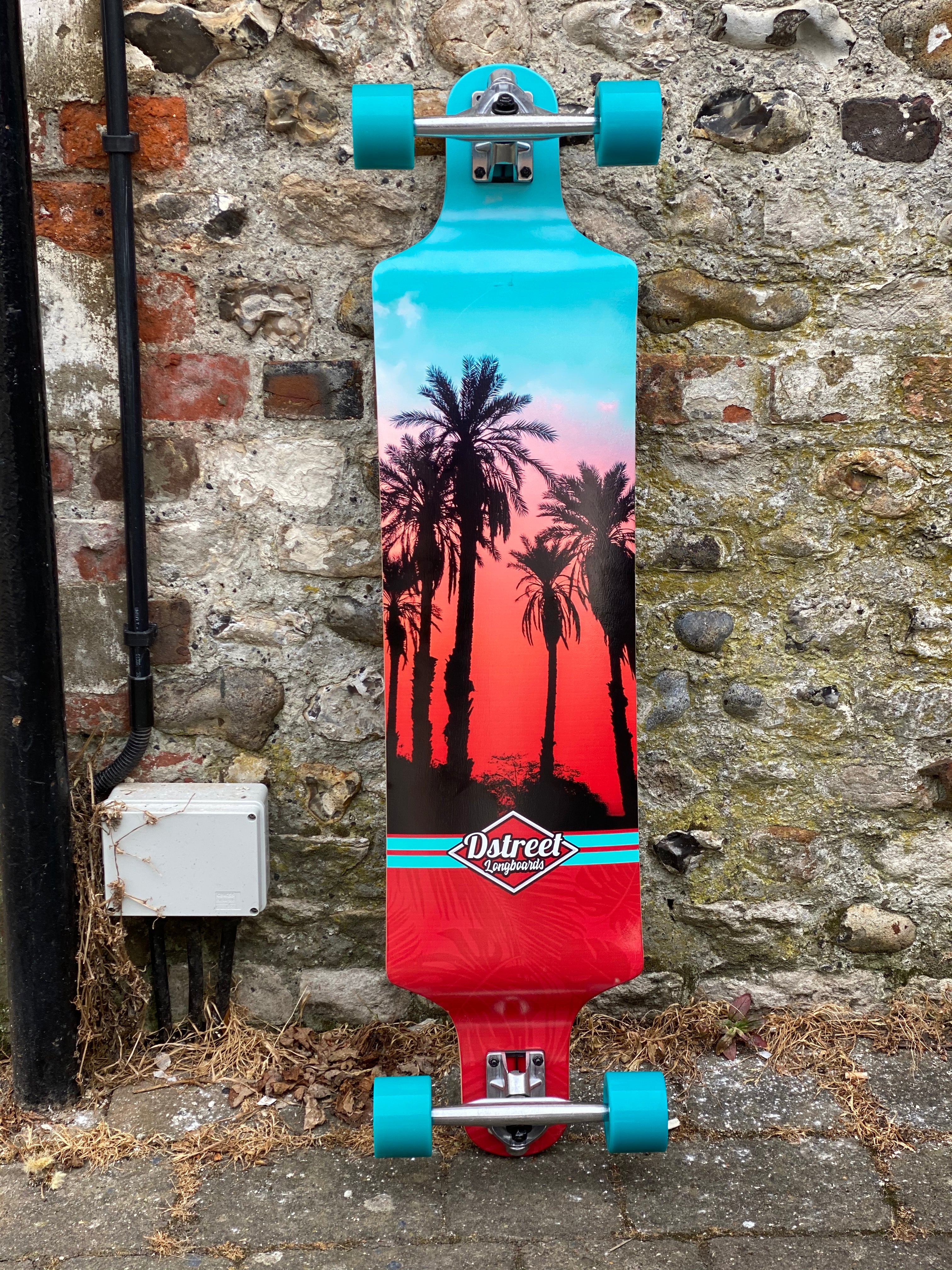 D-Street Hawaiian Drop Down 39.5” Complete Longboard